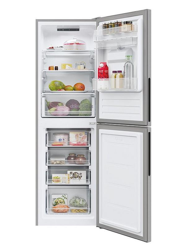 Hoover H-FRIDGE 300 HOCT3L517EWSK-1 55cm Wide, Low Frost Fridge Freezer with non-plumbed Water Dispenser - Silver - Image 2